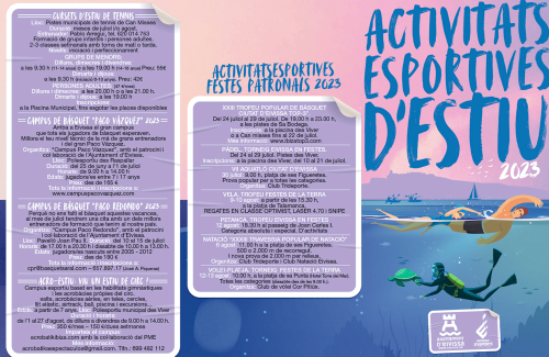 Imatge Activitats Esportives d'Estiu 2023