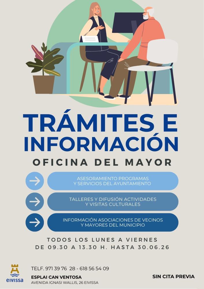 Imagen L'Ajuntament d'Eivissa llança l’Oficina dels Majors, un espai per oferir recolzament a la gent gran per a dur a terme gestions de manera telemàtica