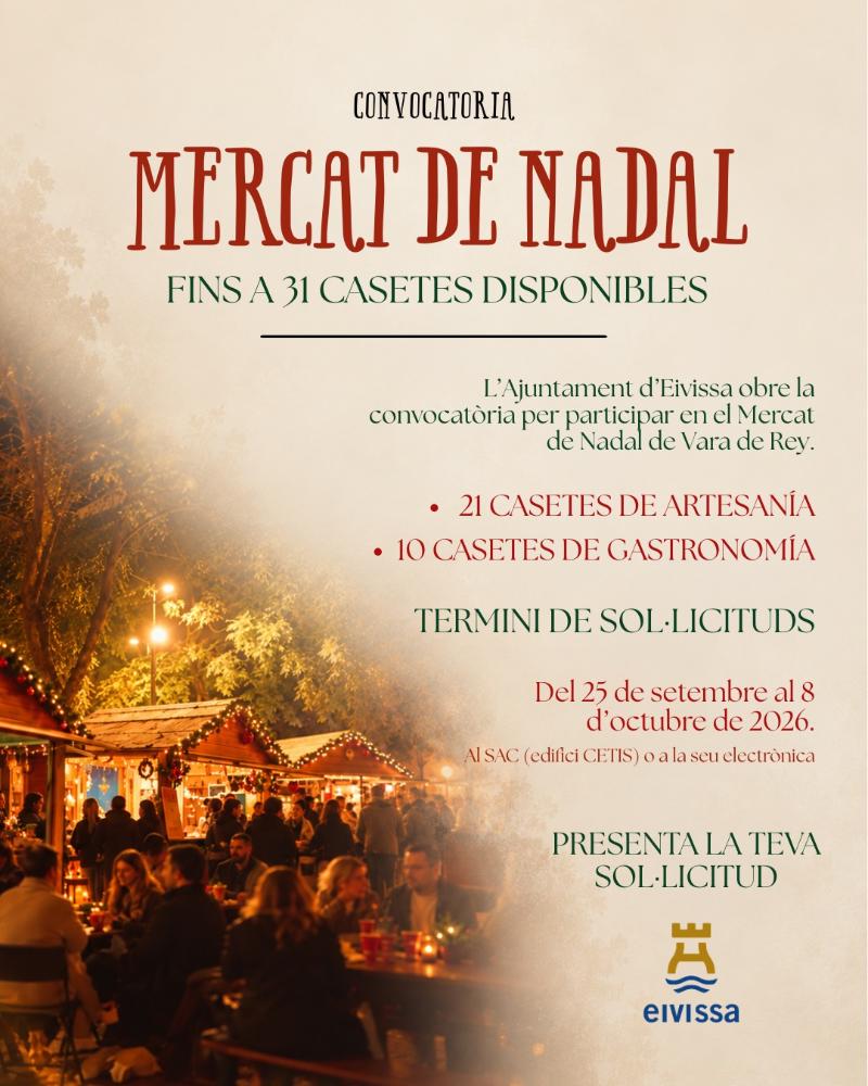 Imatge L’Ajuntament d’Eivissa obre el termini per participar en el Mercat de...