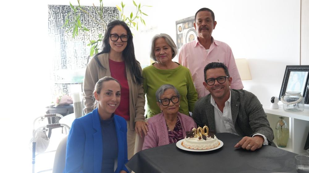Imatge Visita a centenària Rafaela Respici